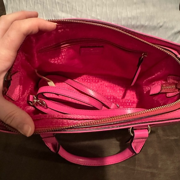 Kate Spade Pink Handbag with Crossbody Strap - EUC - Picture 7 of 10
